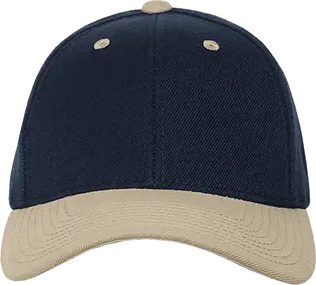 Decky 206 Low Structured Baseball Cap - Navy Vegas Gold - one Size Fits Most