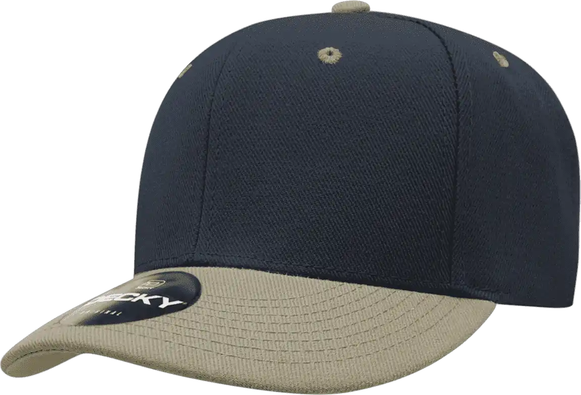 Decky 206 Low Structured Baseball Cap - Navy Vegas Gold - one Size Fits Most