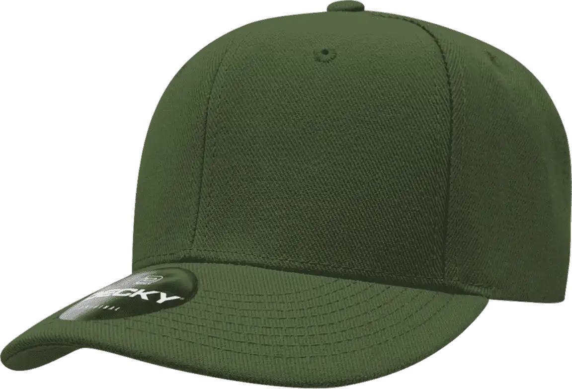 Decky 206 Low Structured Baseball Cap - Olive - one Size Fits Most