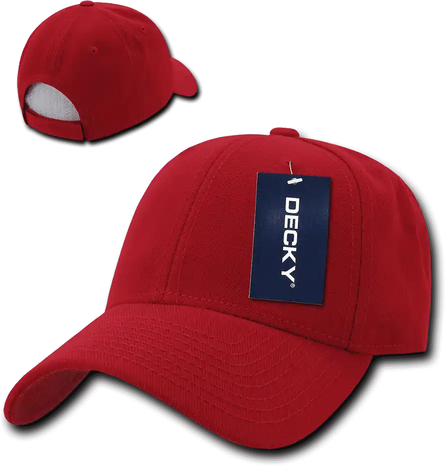 Decky 206 Low Structured Baseball Cap - Red - one Size Fits Most