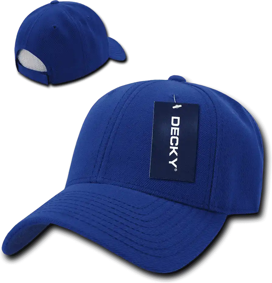 Decky 206 Low Structured Baseball Cap - Royal - one Size Fits Most