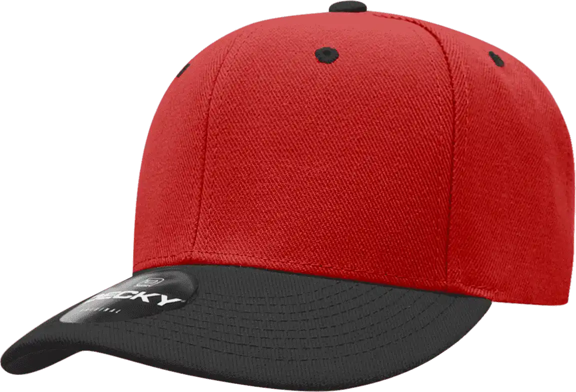 Decky 206 Low Structured Baseball Cap - White Red - one Size Fits Most