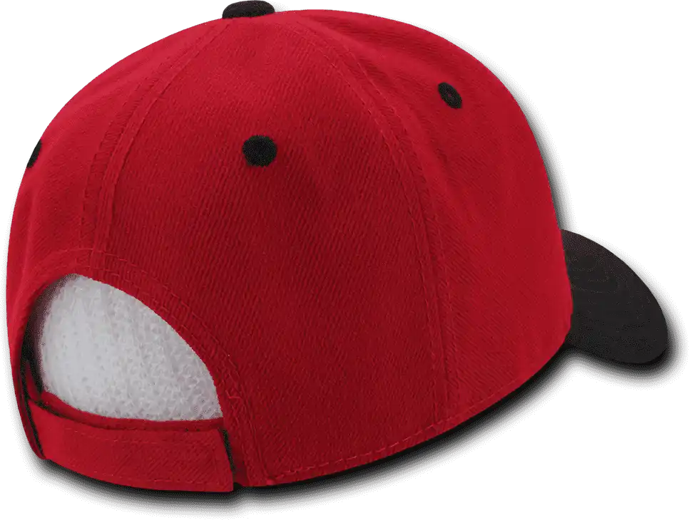 Decky 206 Low Structured Baseball Cap - White Red - one Size Fits Most