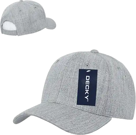 Decky 207 Deluxe Baseball Cap - Heather Gray - one Size Fits Most
