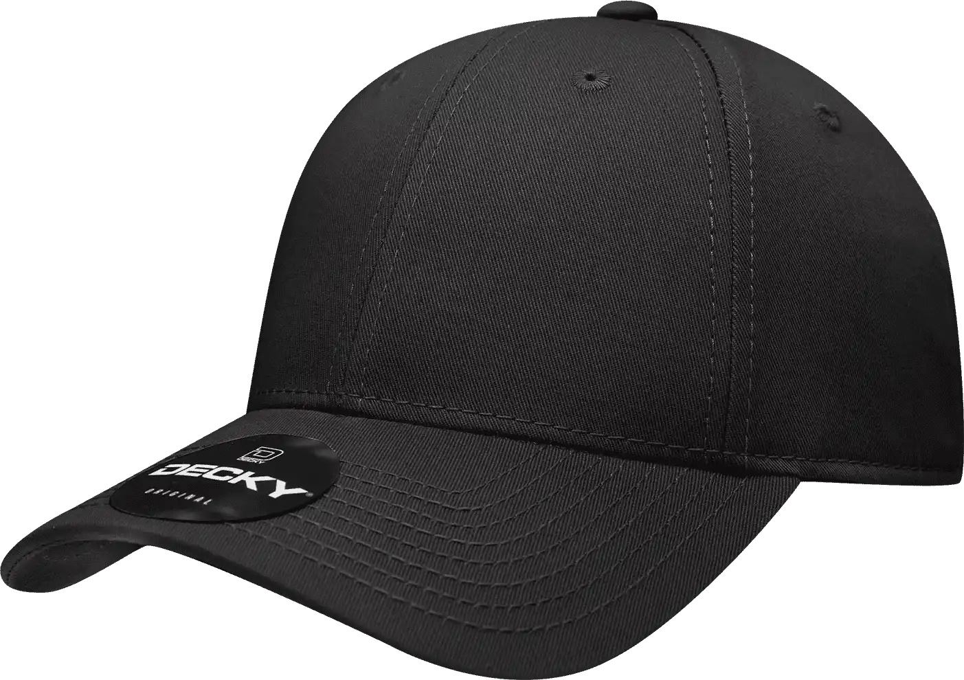 Decky 209 Structured Cotton Baseball Cap - Black - one Size Fits Most