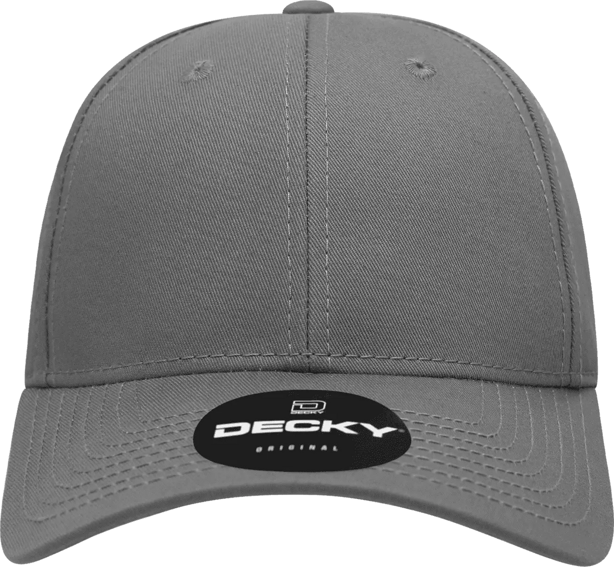 Decky 209 Structured Cotton Baseball Cap - Charcoal