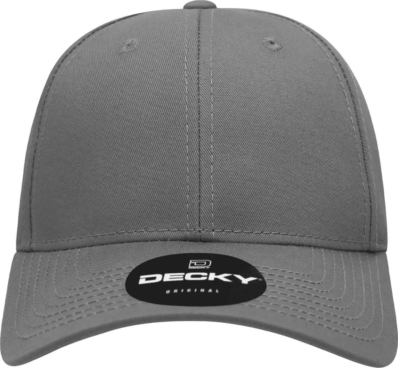 Decky 209 Structured Cotton Baseball Cap - Charcoal
