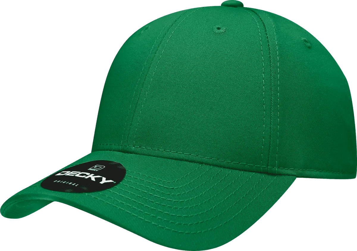 Decky 209 Structured Cotton Baseball Cap - Kelly