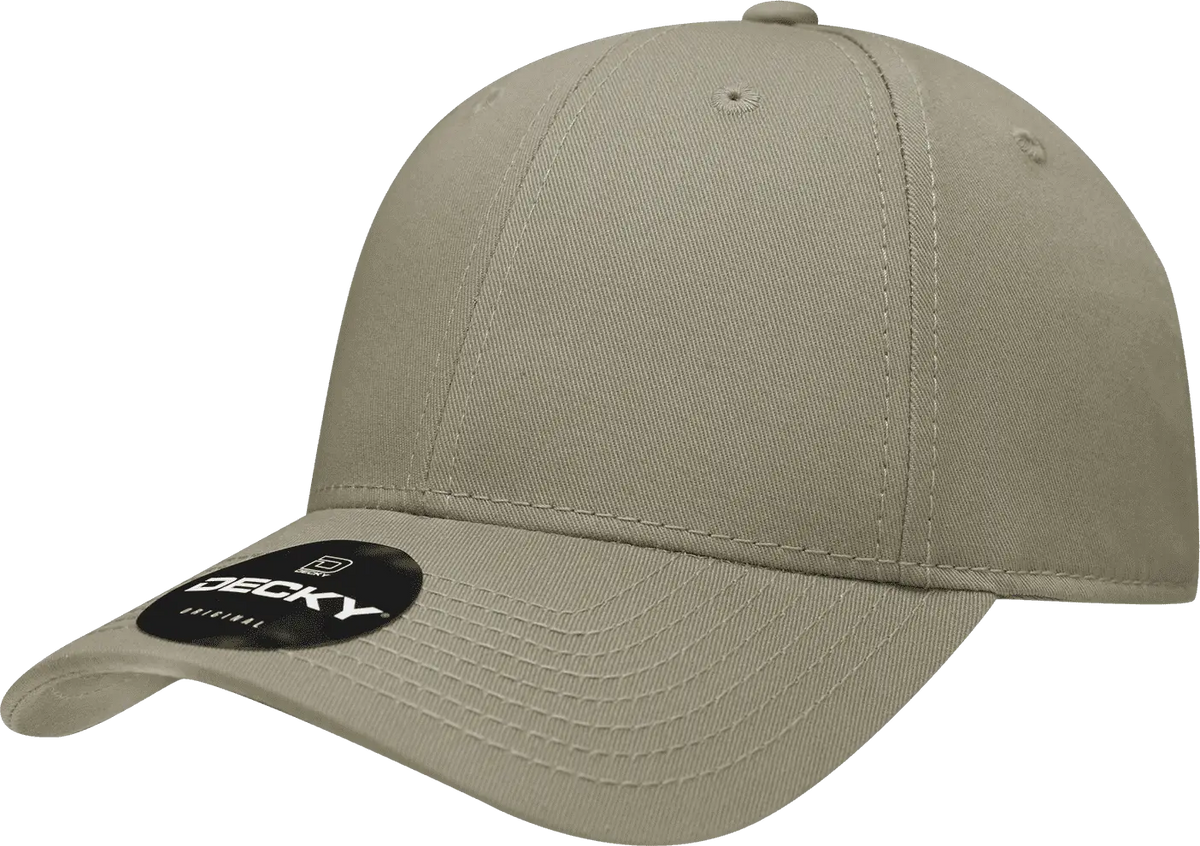 Decky 209 Structured Cotton Baseball Cap - Khaki
