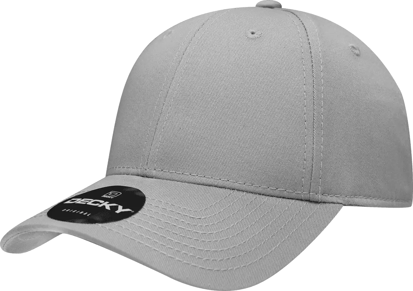 Decky 209 Structured Cotton Baseball Cap - Light Gray - one Size Fits Most