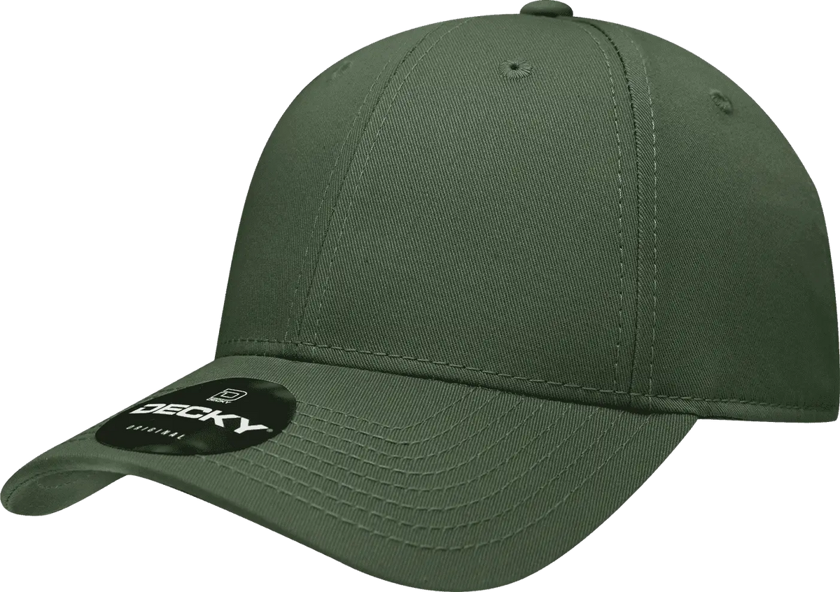 Decky 209 Structured Cotton Baseball Cap - Olive