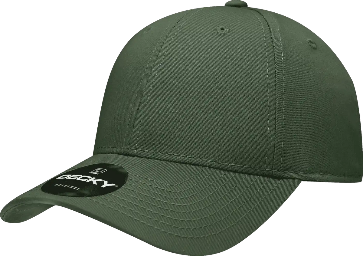 Decky 209 Structured Cotton Baseball Cap - Olive - one Size Fits Most