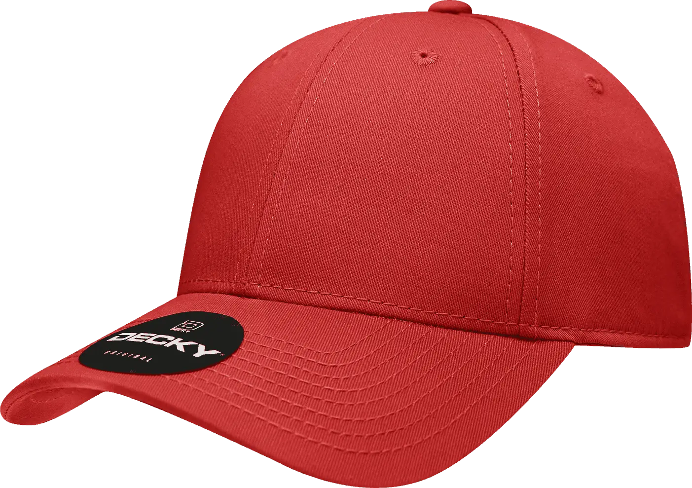 Decky 209 Structured Cotton Baseball Cap - Red - one Size Fits Most