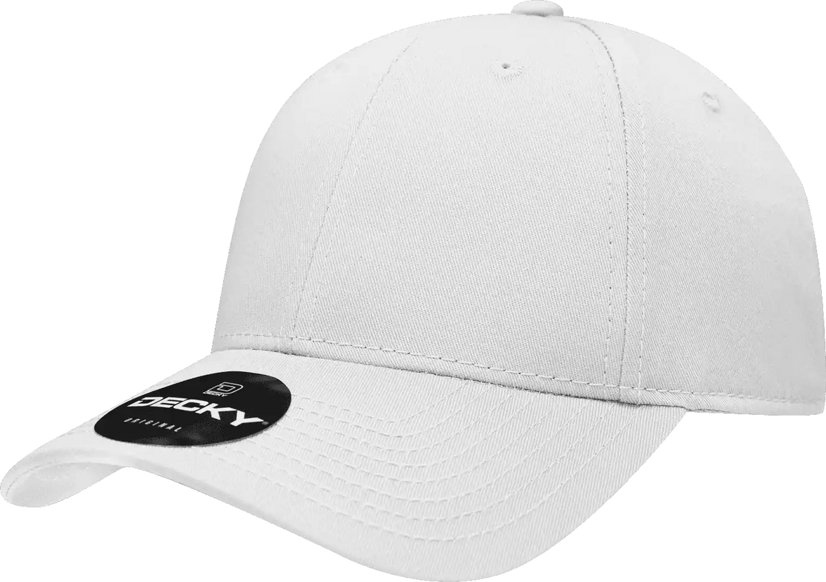 Decky 209 Structured Cotton Baseball Cap - White - one Size Fits Most