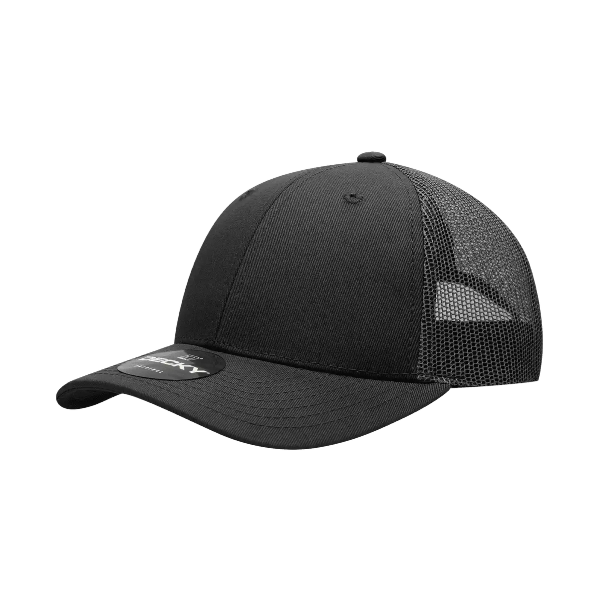 Decky 214 Low Crown Mesh Golf Cap - Black - one Size Fits Most