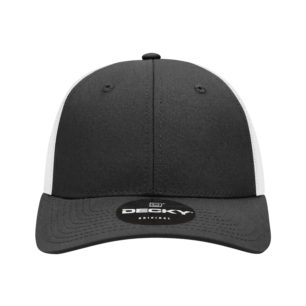 Decky 214 Low Crown Mesh Golf Cap - Black White - one Size Fits Most