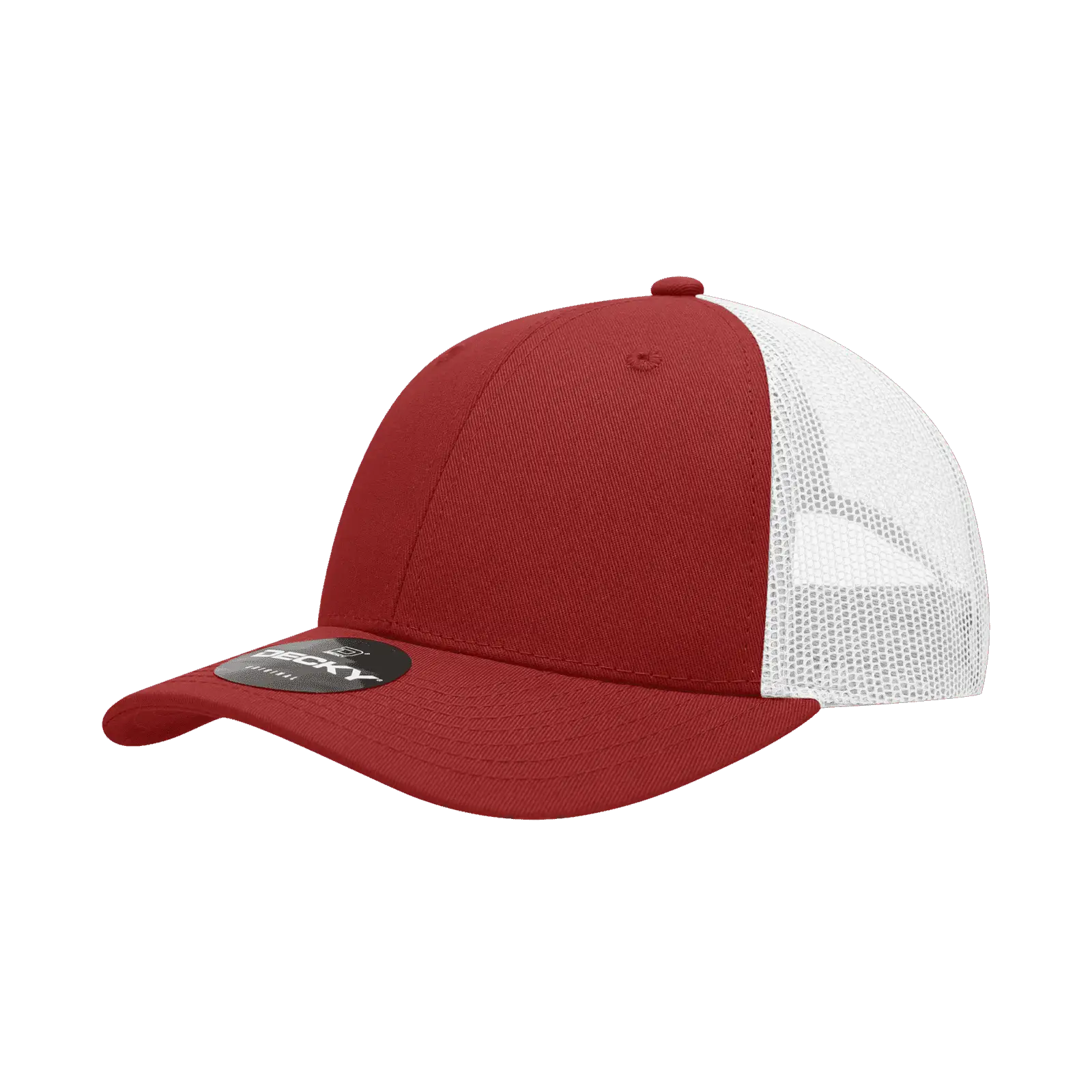 Decky 214 Low Crown Mesh Golf Cap - Cardinal White