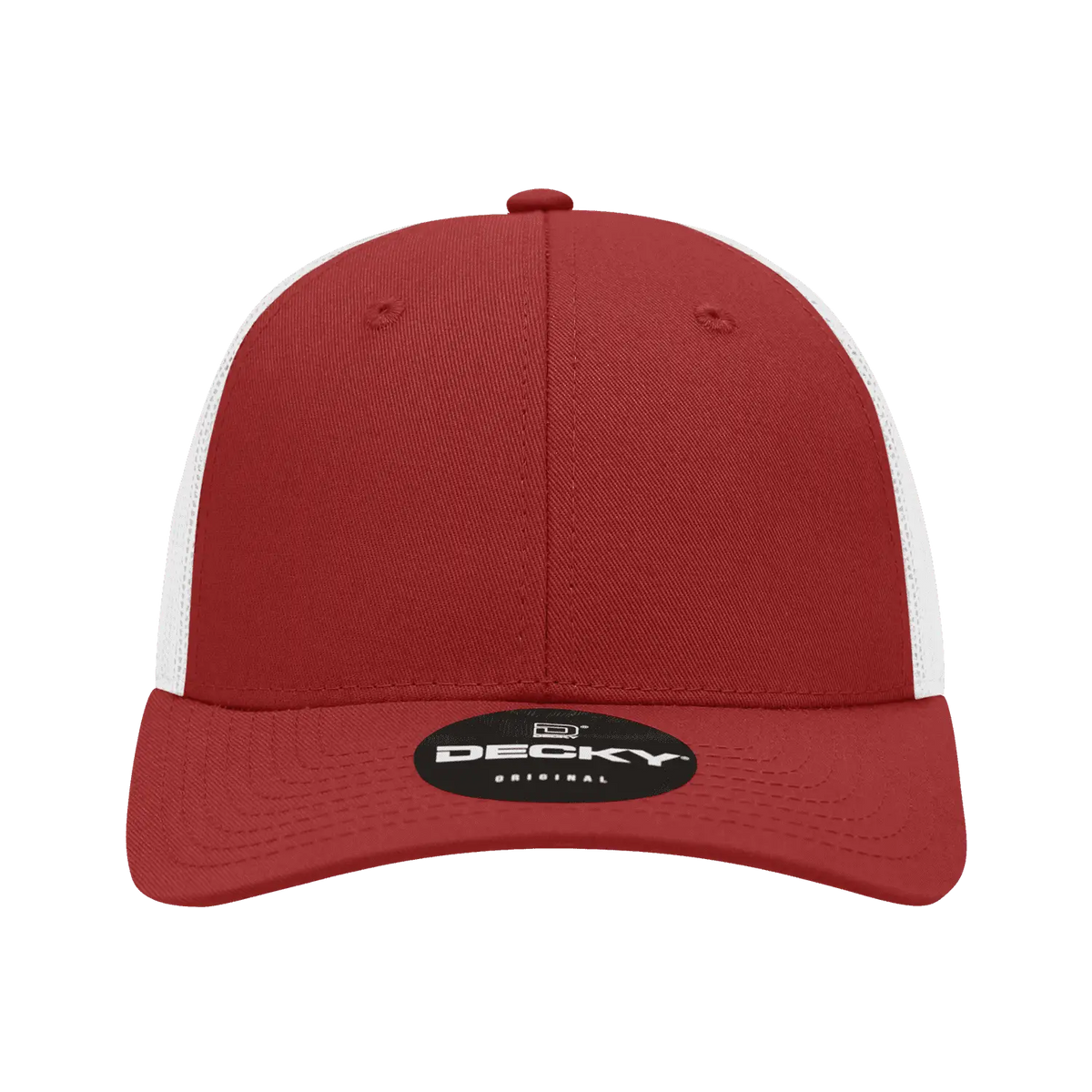 Decky 214 Low Crown Mesh Golf Cap - Cardinal White
