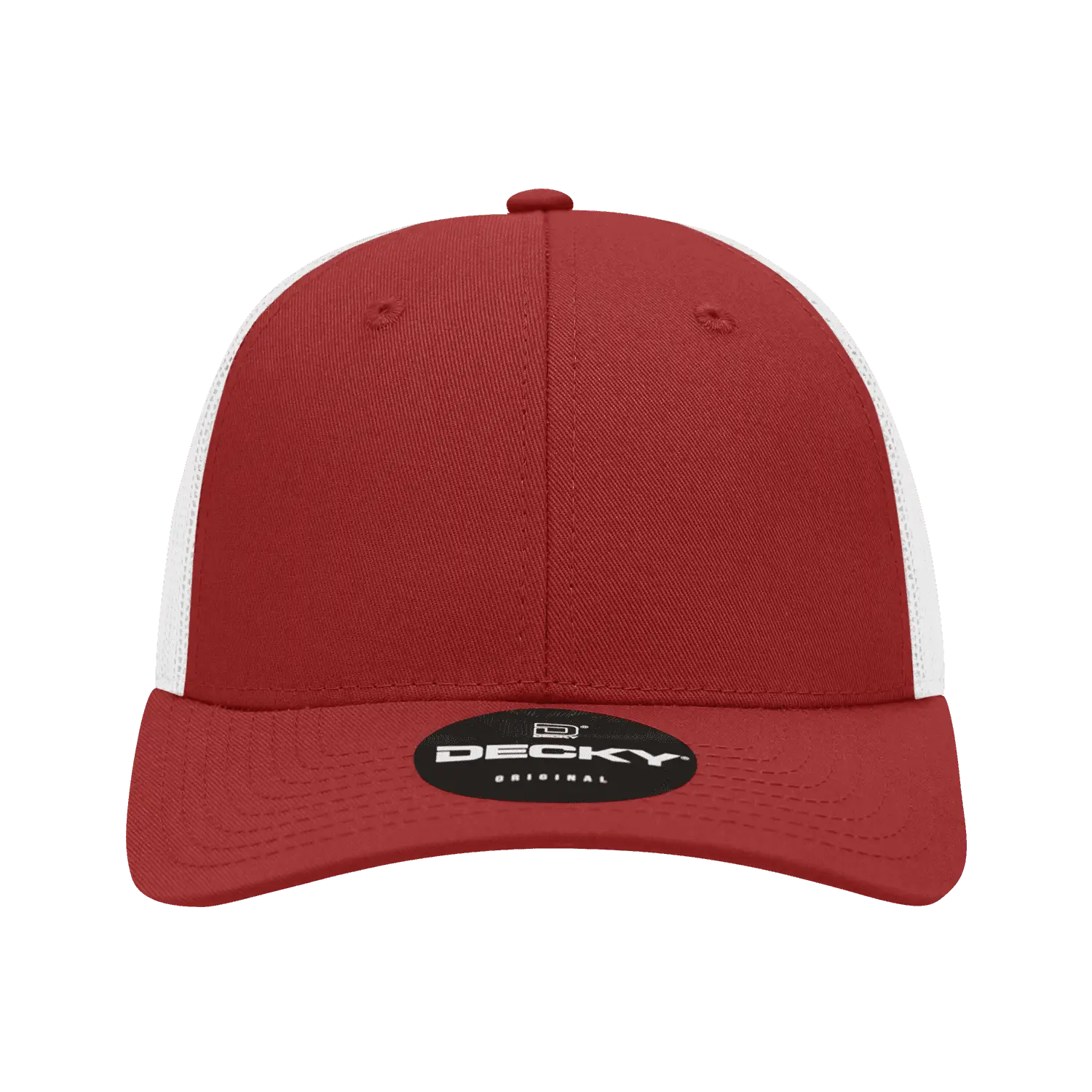 Decky 214 Low Crown Mesh Golf Cap - Cardinal White