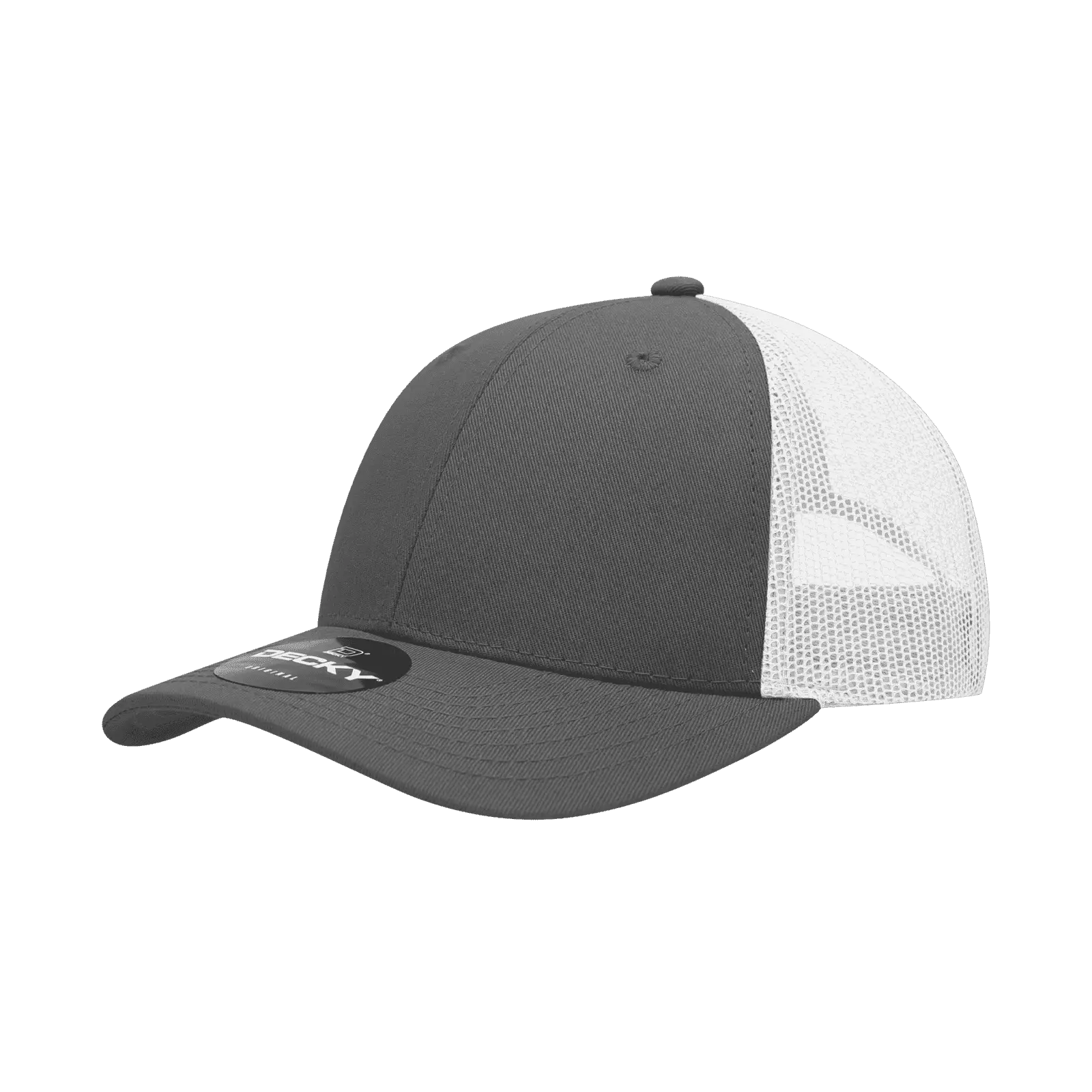 Decky 214 Low Crown Mesh Golf Cap - Charcoal White
