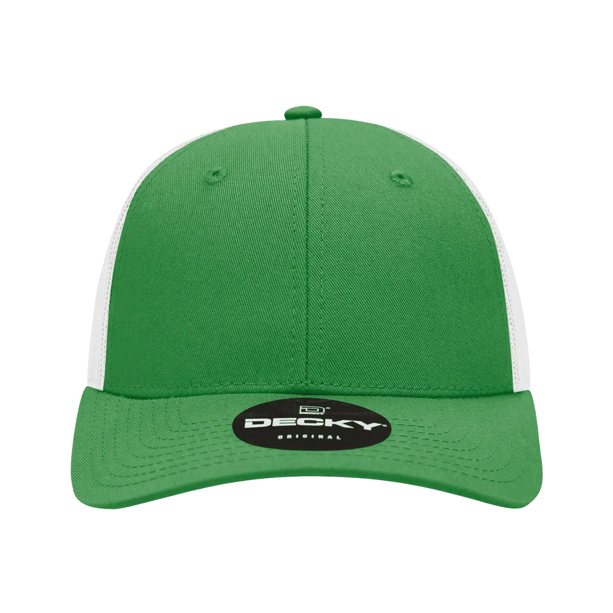 Decky 214 Low Crown Mesh Golf Cap - Kelly White