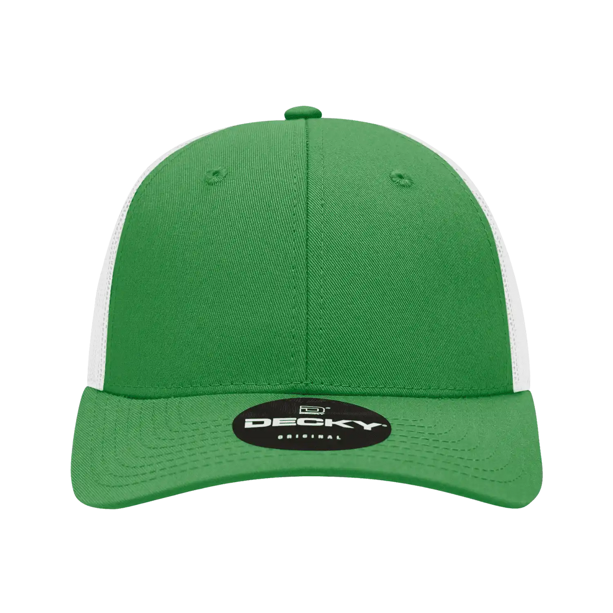 Decky 214 Low Crown Mesh Golf Cap - Kelly White - one Size Fits Most