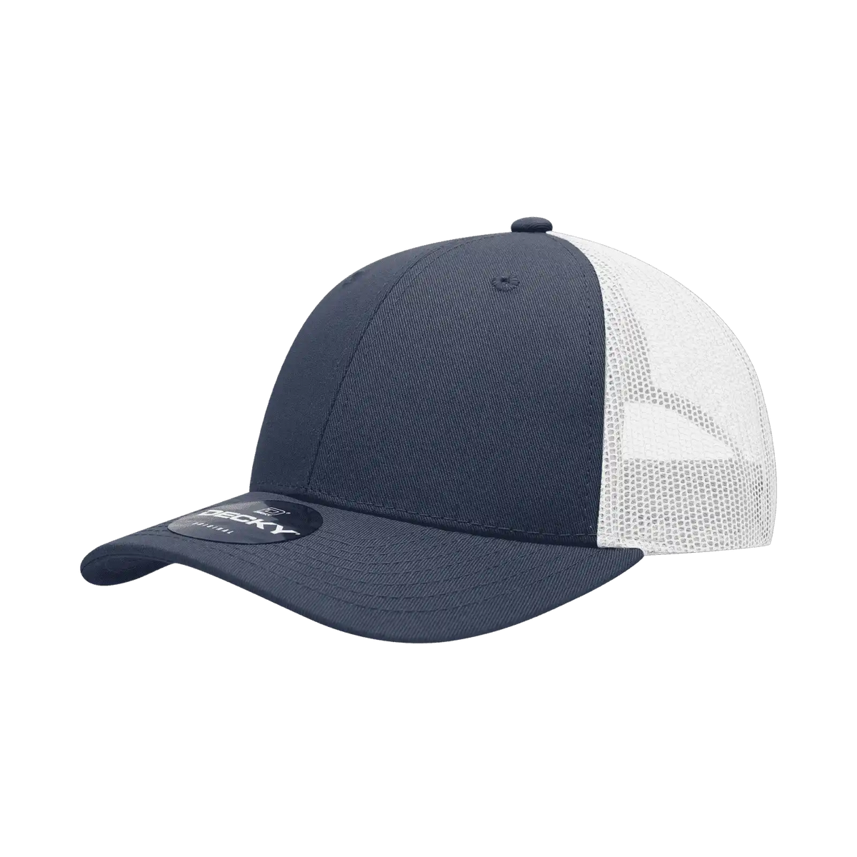 Decky 214 Low Crown Mesh Golf Cap - Navy White - one Size Fits Most