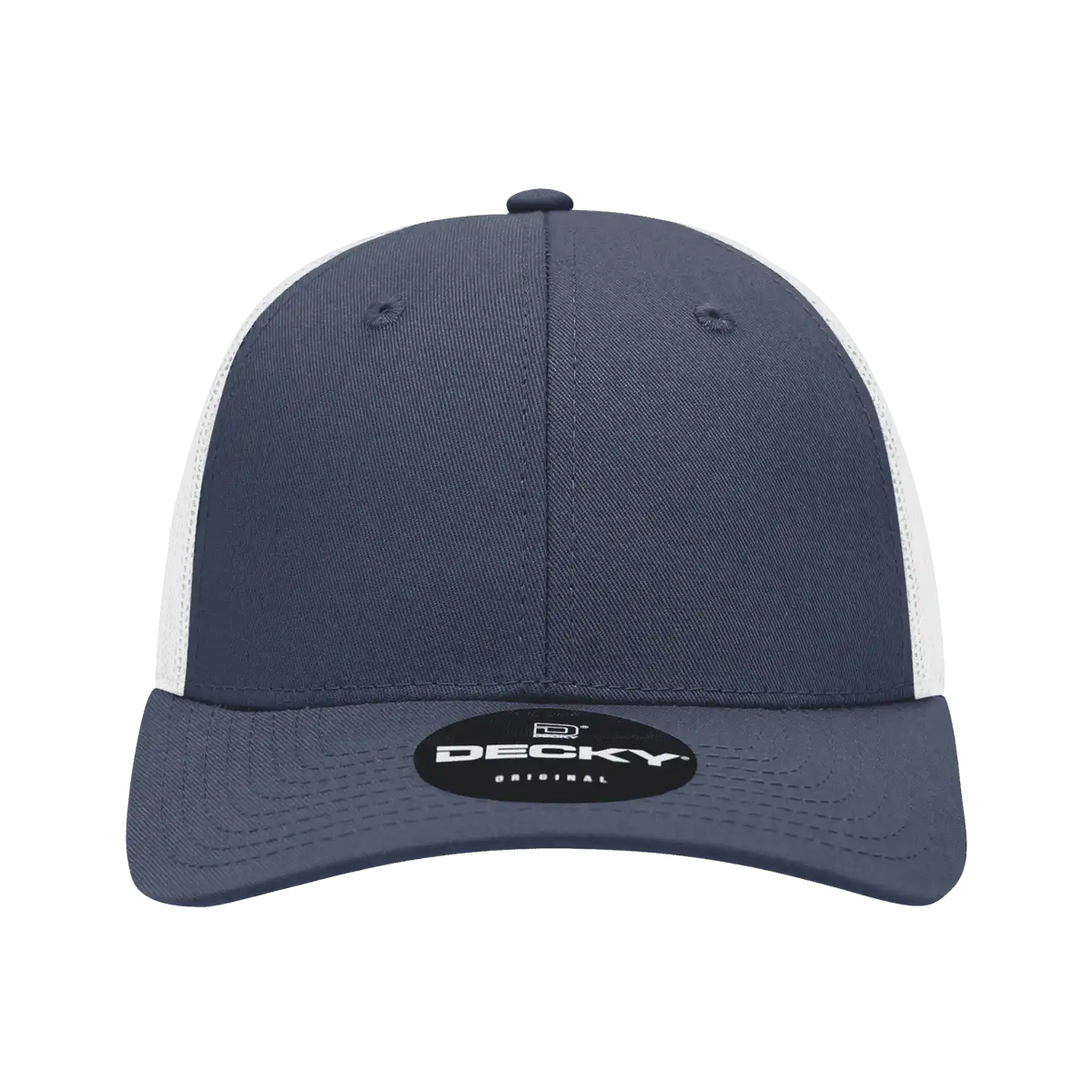 Decky 214 Low Crown Mesh Golf Cap - Navy White - one Size Fits Most