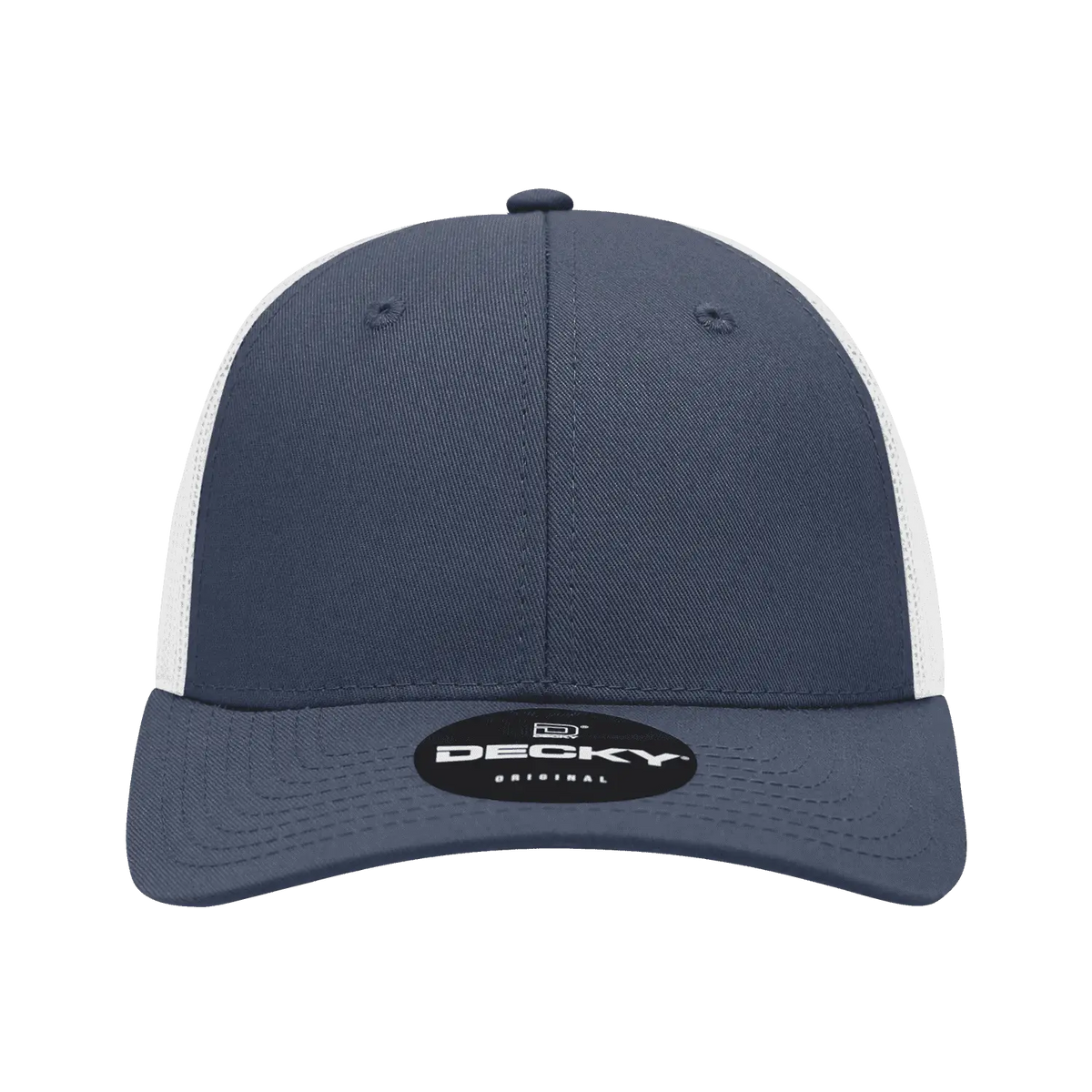 Decky 214 Low Crown Mesh Golf Cap - Navy White - one Size Fits Most