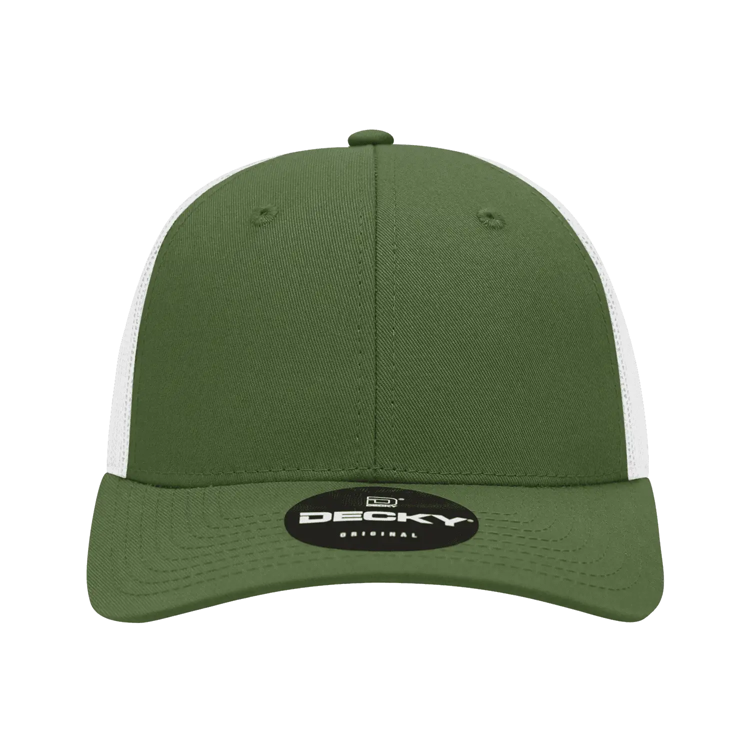 Decky 214 Low Crown Mesh Golf Cap - Olive White