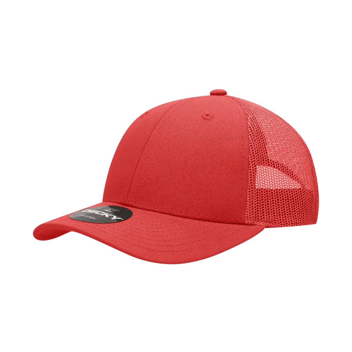 Decky 214 Low Crown Mesh Golf Cap - Red - one Size Fits Most