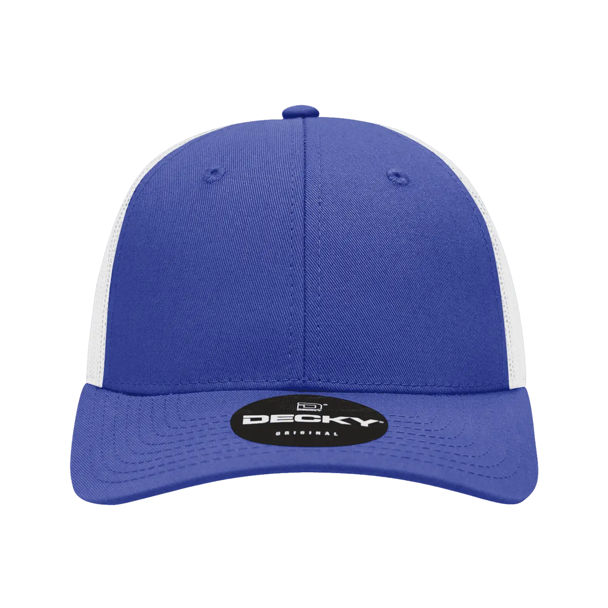 Decky 214 Low Crown Mesh Golf Cap - Royal White
