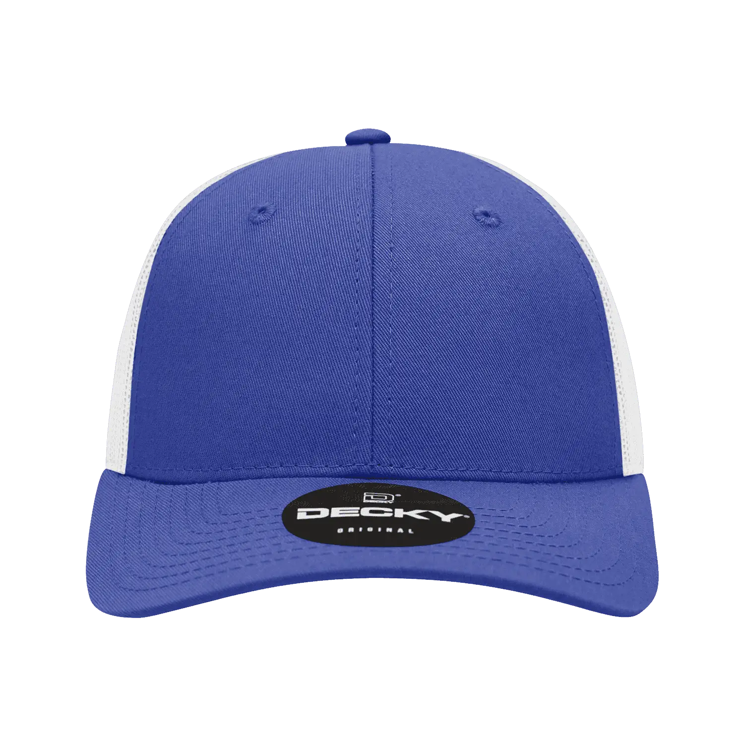 Decky 214 Low Crown Mesh Golf Cap - Royal White