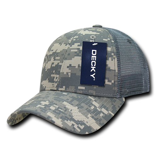 Decky 218 Structured Camo Trucker Cap - Acu