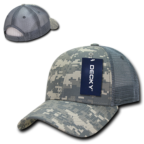 Decky 218 Structured Camo Trucker Cap - Acu