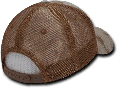 Decky 218 Structured Camo Trucker Cap - Desert - Tan / one Size Fits Most
