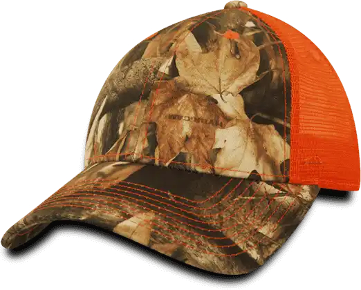 Decky 218 Structured Camo Trucker Cap - Gbr Orange - one Size Fits Most