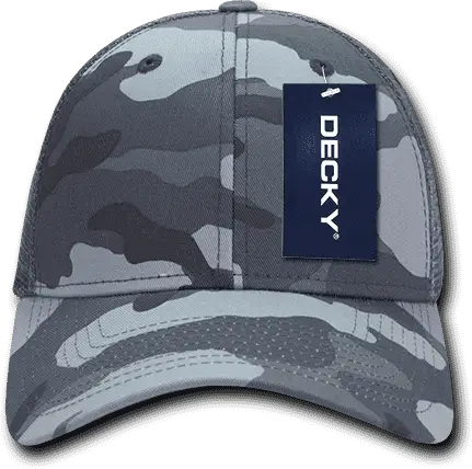 Decky 218 Structured Camo Trucker Cap - Urban - one Size Fits Most