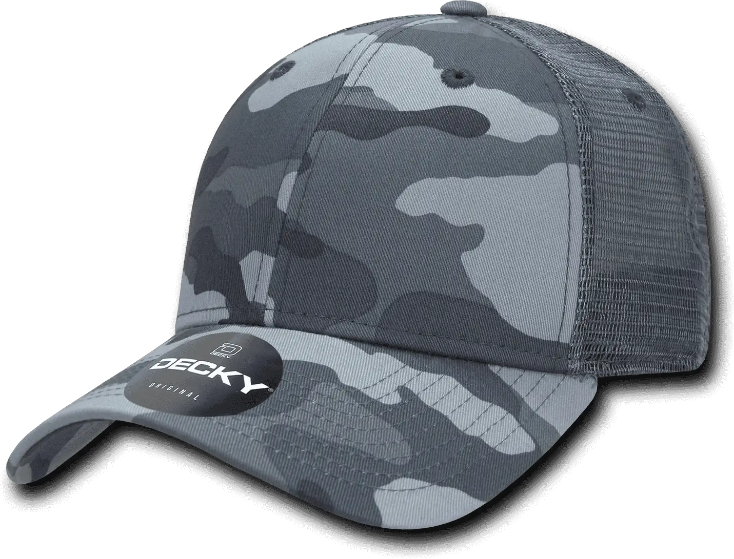 Decky 218 Structured Camo Trucker Cap - Urban - one Size Fits Most