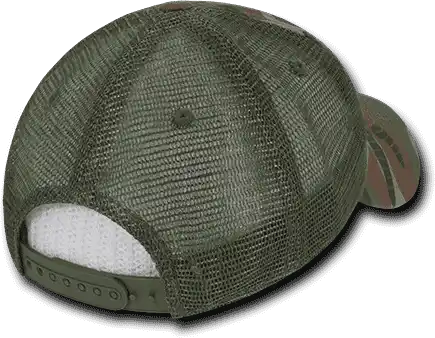 Decky 218 Structured Camo Trucker Cap Woodland / one Size Fits Most