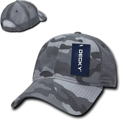 Decky 225 Relaxed Camo Trucker Cap - Urban