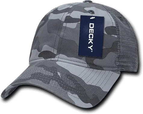 Decky 225 Relaxed Camo Trucker Cap - Urban