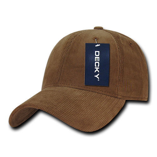 Decky 231 6 Panel Low Profile Structured Corduroy Cap - Coyote