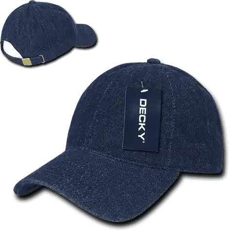 Decky 235 Relaxed Heavy Duty Denim Cap Dark Blue Navy / one Size Fits Most