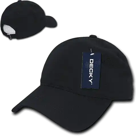 Decky 239 Low Crown Relaxed Ripstop Cap - Black - one Size Fits Most