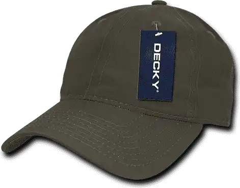 Decky 239 Low Crown Relaxed Ripstop Cap - Olive Drab - one Size Fits Most