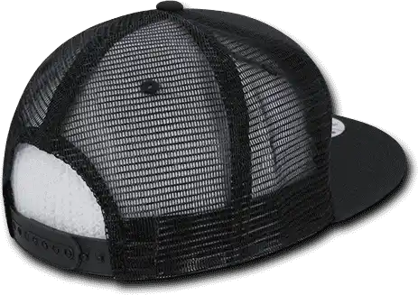 Decky 241 Ripstop Flat Bill Trucker Cap Black / one Size Fits Most