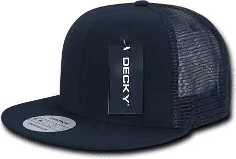 Decky 241 Ripstop Flat Bill Trucker Cap - Navy - one Size Fits Most