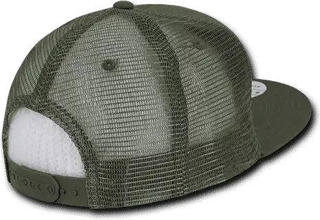Decky 241 Ripstop Flat Bill Trucker Cap Olive Drab / one Size Fits Most