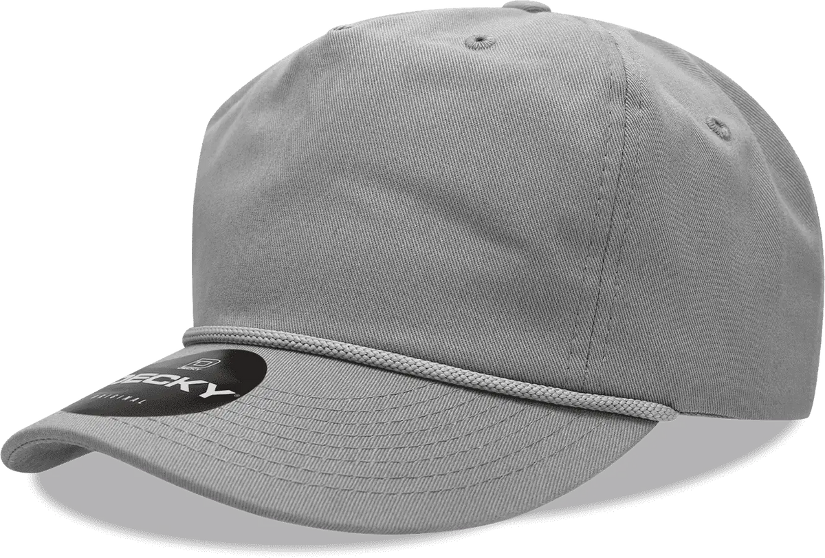 Decky 252 Classic 5 Panel with Rope - Gray